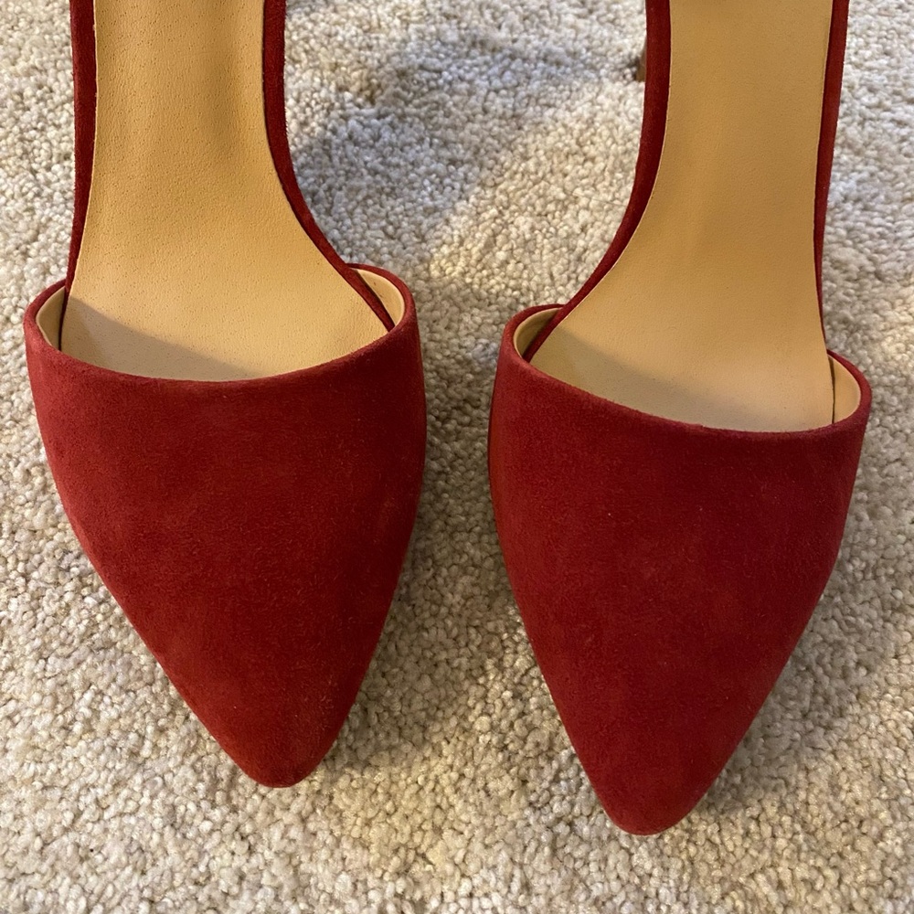Joe’s Red Suede Stiletto Heels - Picture 6 of 6
